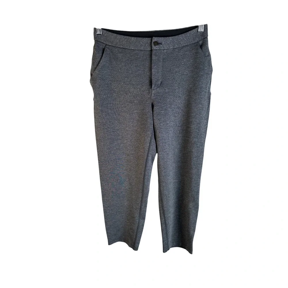 Lululemon Women's City Trek Trouser Pants‎ Grey Heathered Tencel Stretch Size 6